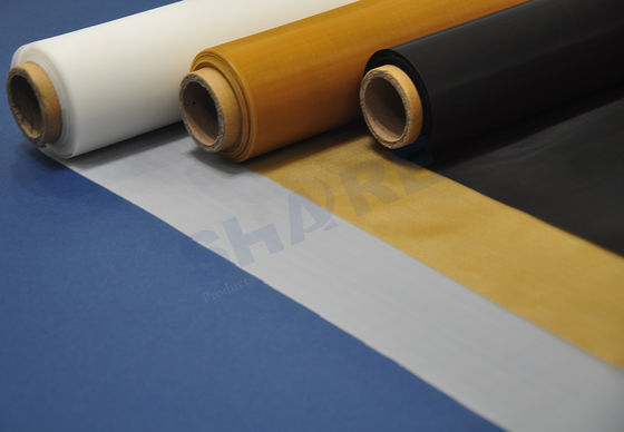 Yellow Screen Printing Meshes Monofilament Yarn Type For Glassware Printing