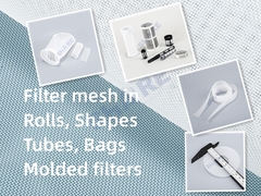 เนลอนและพอลิเอสเตอร์ เครื่องกรอง Mesh ในม้วน, ใบ, รูปทรง, ถุงและกรองแบบ