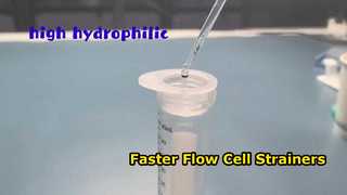 40 70 100 ไมครอนเซลล์กรองสำหรับ 50ml Flow Cytometry หลอดกรองเซลล์แขวนลอย